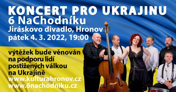 6 NaChodníku - koncert na podporu Ukrajiny
